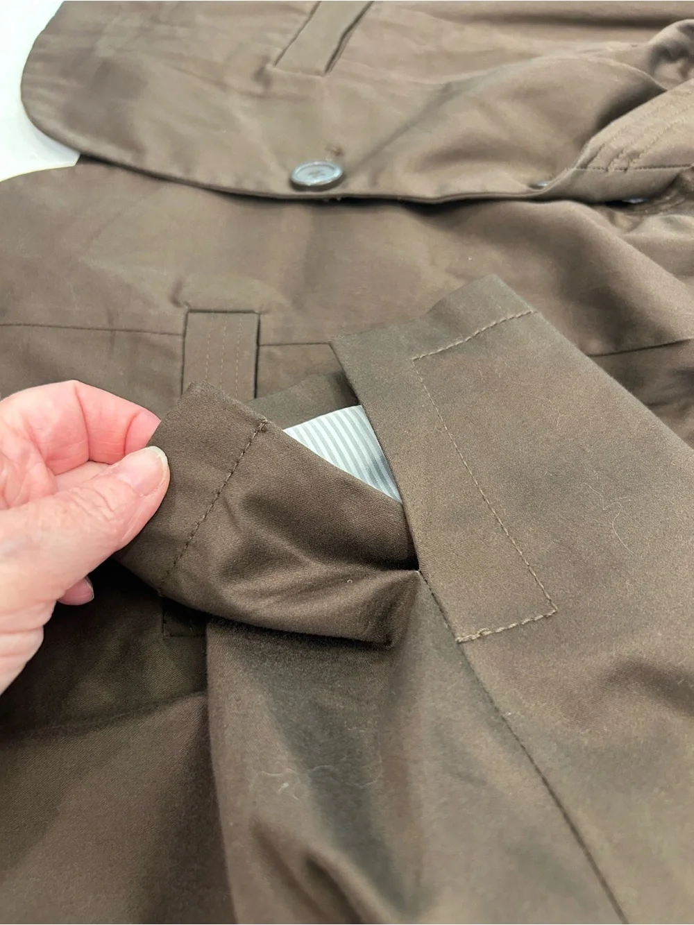 Lane Bryant Brown Single-Button Blazer Jacket